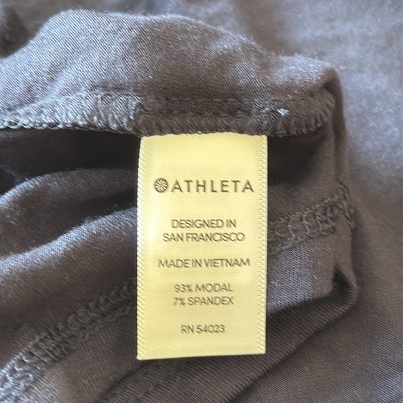 Athleta Blue Side gather T shirt‎ Dress sz Medium - Picture 8 of 9